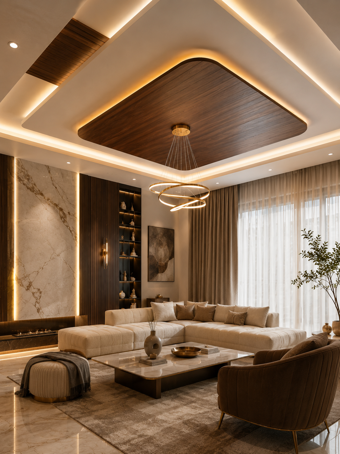 Premium Modern Living Space Design